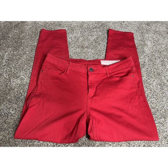 TREASURE & BOND Size 29 Red Stretch jeans Mid Rise Stretch - Picture 3 of 11